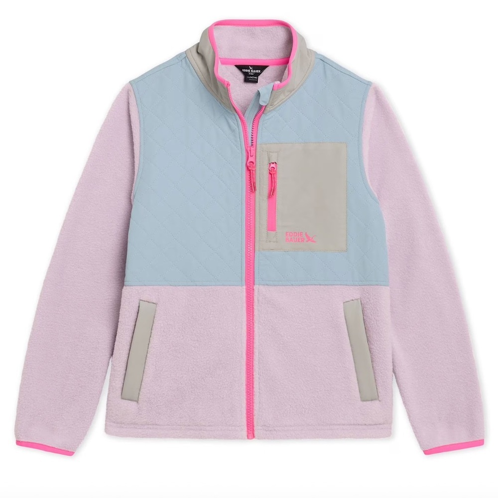 Eddie Bauer Kids Two-Tone Pink Quilted Jacket NWT